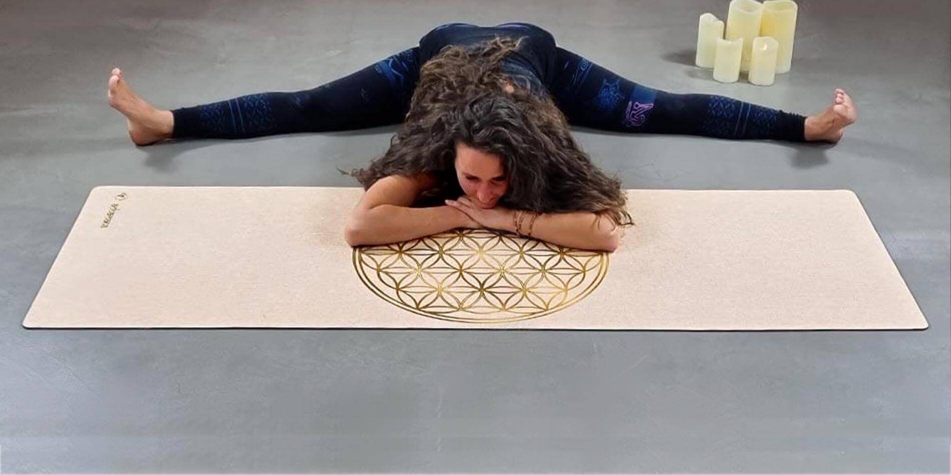 Tapis de yoga bio caoutchouc et chanvre