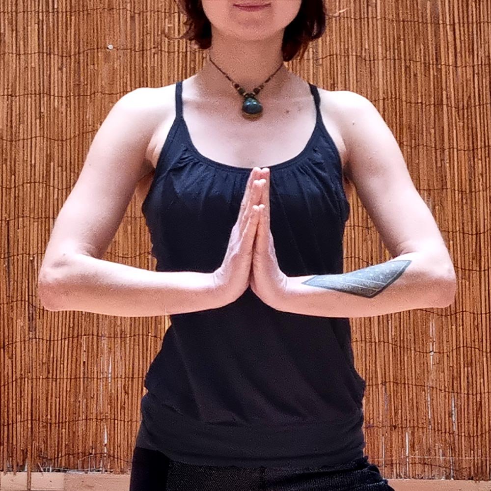 XS/S - 36/38 - Débardeur de yoga femme éco-chic, Pilates, fitness Bio certifié GOTS – Noir - Accessoires de yoga, vêtements et tapis de yoga au naturel