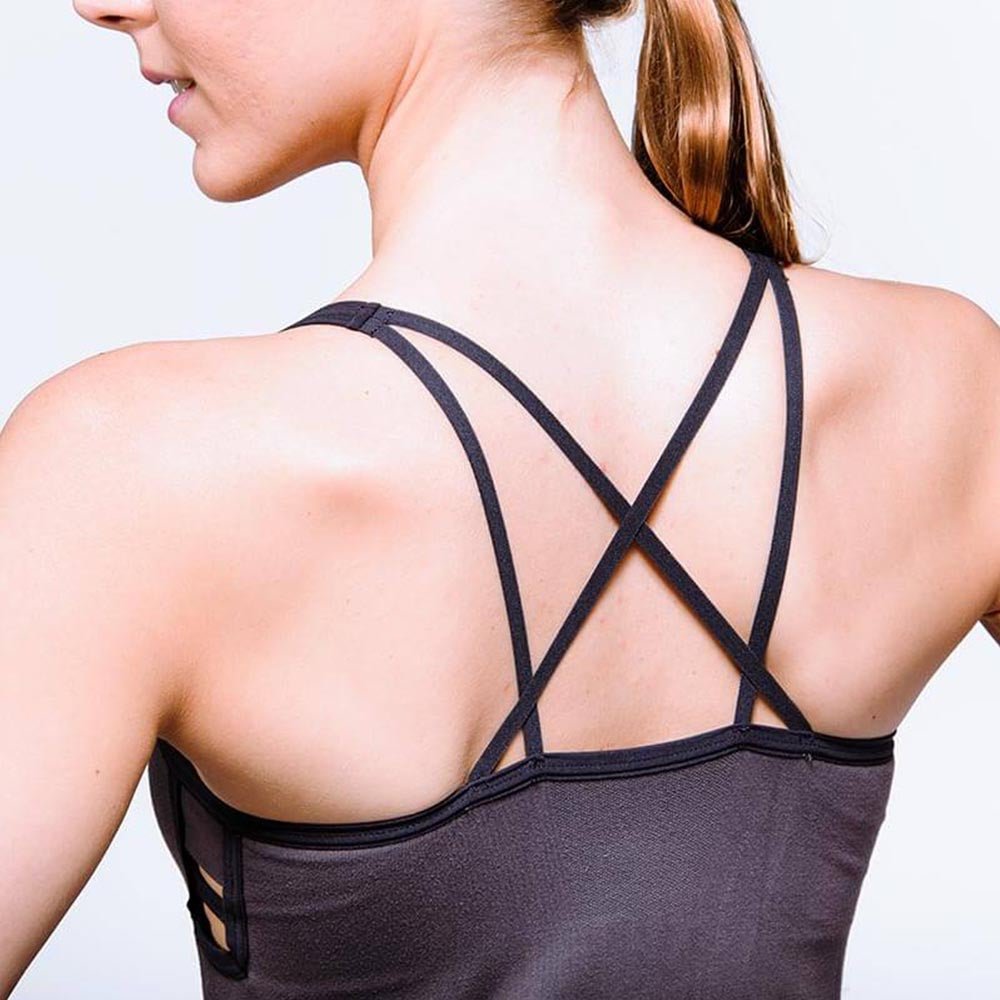 XS/S - Débardeur yoga femme sans couture Bambou soutien intégré - anti humidité - Accessoires de yoga, vêtements et tapis de yoga au naturel