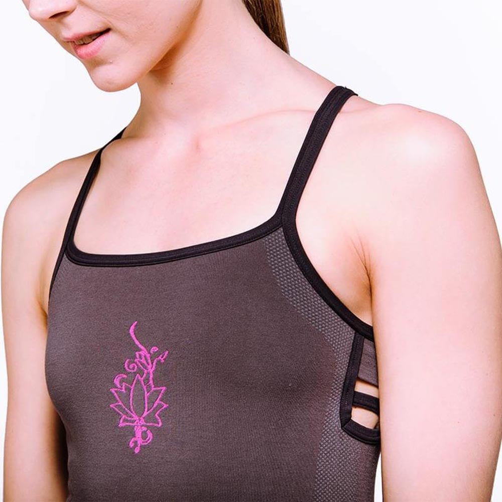 XS/S - Débardeur yoga femme sans couture Bambou soutien intégré - anti humidité - Accessoires de yoga, vêtements et tapis de yoga au naturel