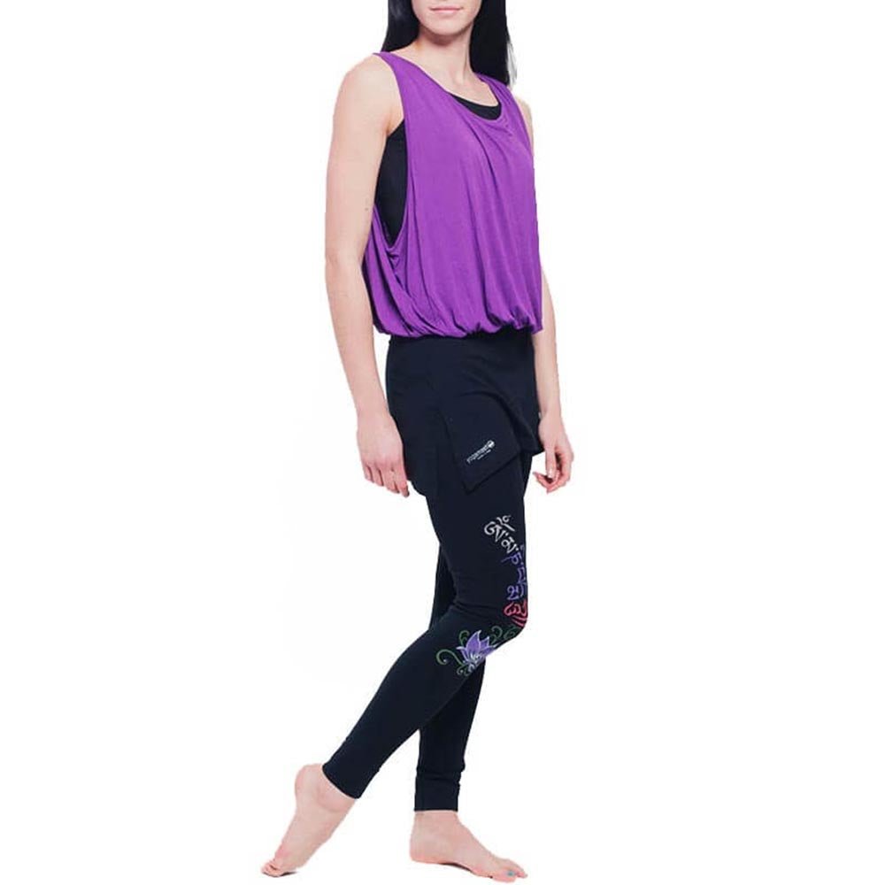 Taille unique XS à M - Débardeur yoga flow - soutien intégrée - fushia - Accessoires de yoga, vêtements et tapis de yoga au naturel