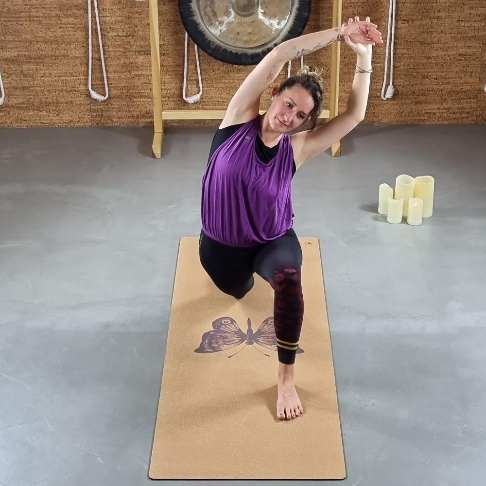 Taille unique XS à M - Débardeur yoga flow - soutien intégrée - fushia - Accessoires de yoga, vêtements et tapis de yoga au naturel