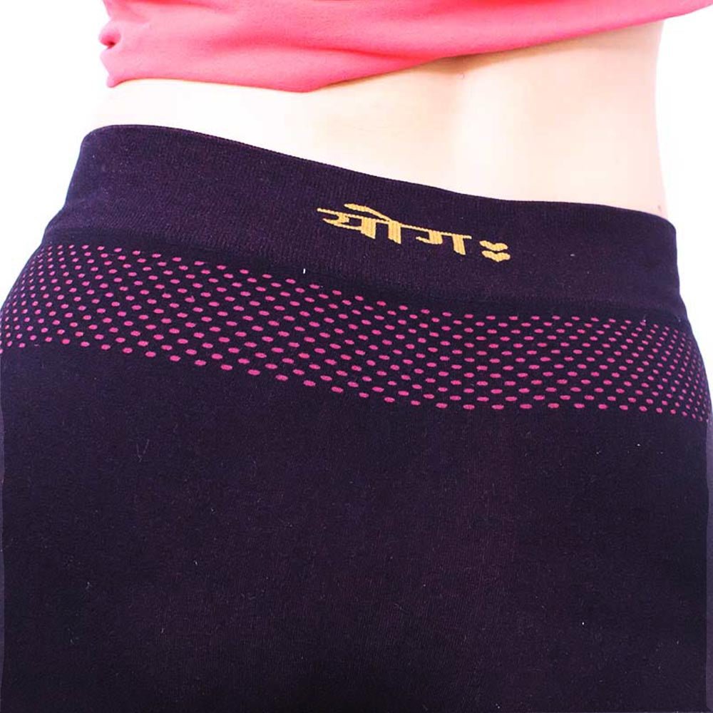 XS/S - Legging de yoga femme noir 95% coton organique - Hatha asana - Accessoires de yoga, vêtements et tapis de yoga au naturel