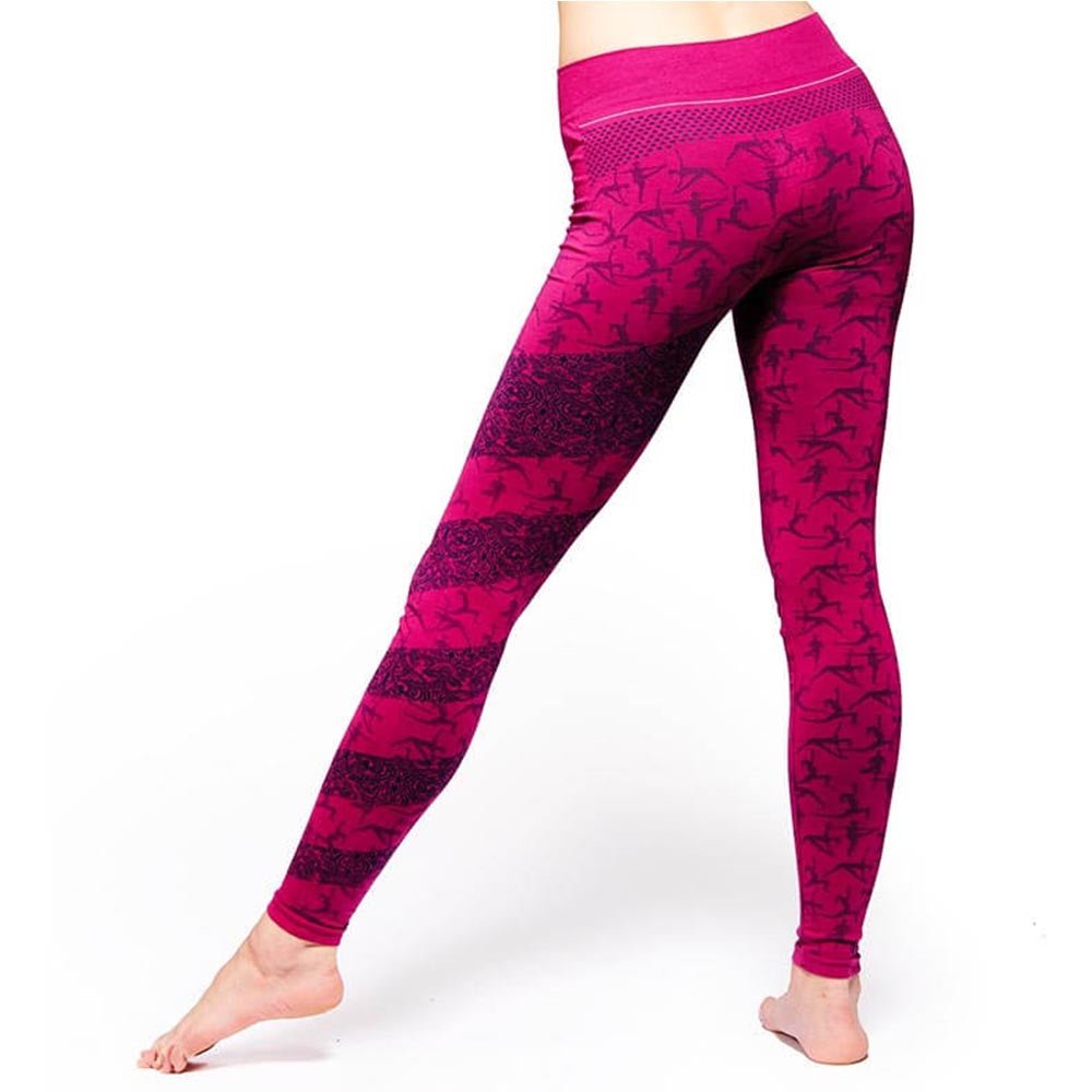 XS/S - Legging yoga Ashtanga sans couture taille haute 70% coton bio anti sueur - Accessoires de yoga, vêtements et tapis de yoga au naturel