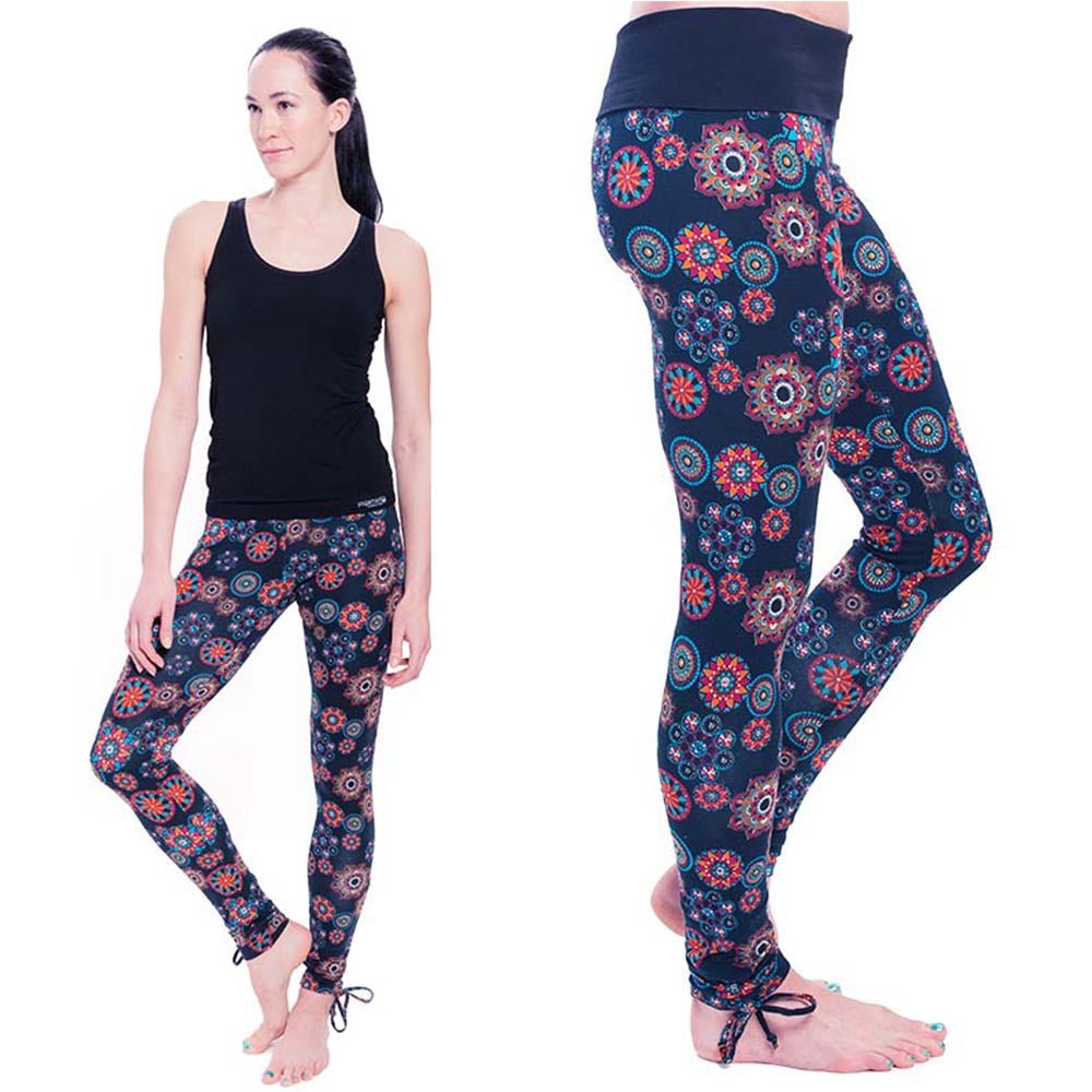 XS - Legging yoga et Pilates 95% coton prémimu - mandala énergie - Accessoires de yoga, vêtements et tapis de yoga au naturel