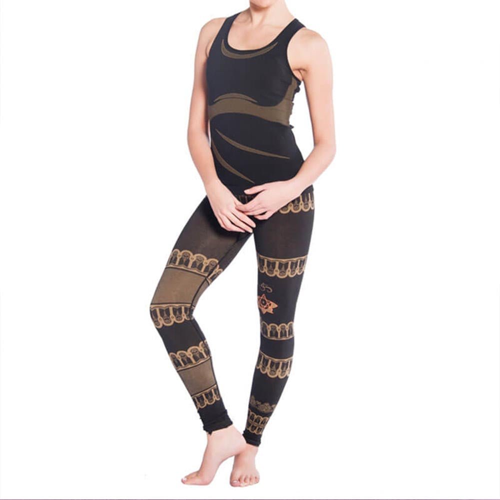 XS/S - Legging yoga sans couture taille haute 70% coton bio certifié GOTS - anti sueur - Accessoires de yoga, vêtements et tapis de yoga au naturel