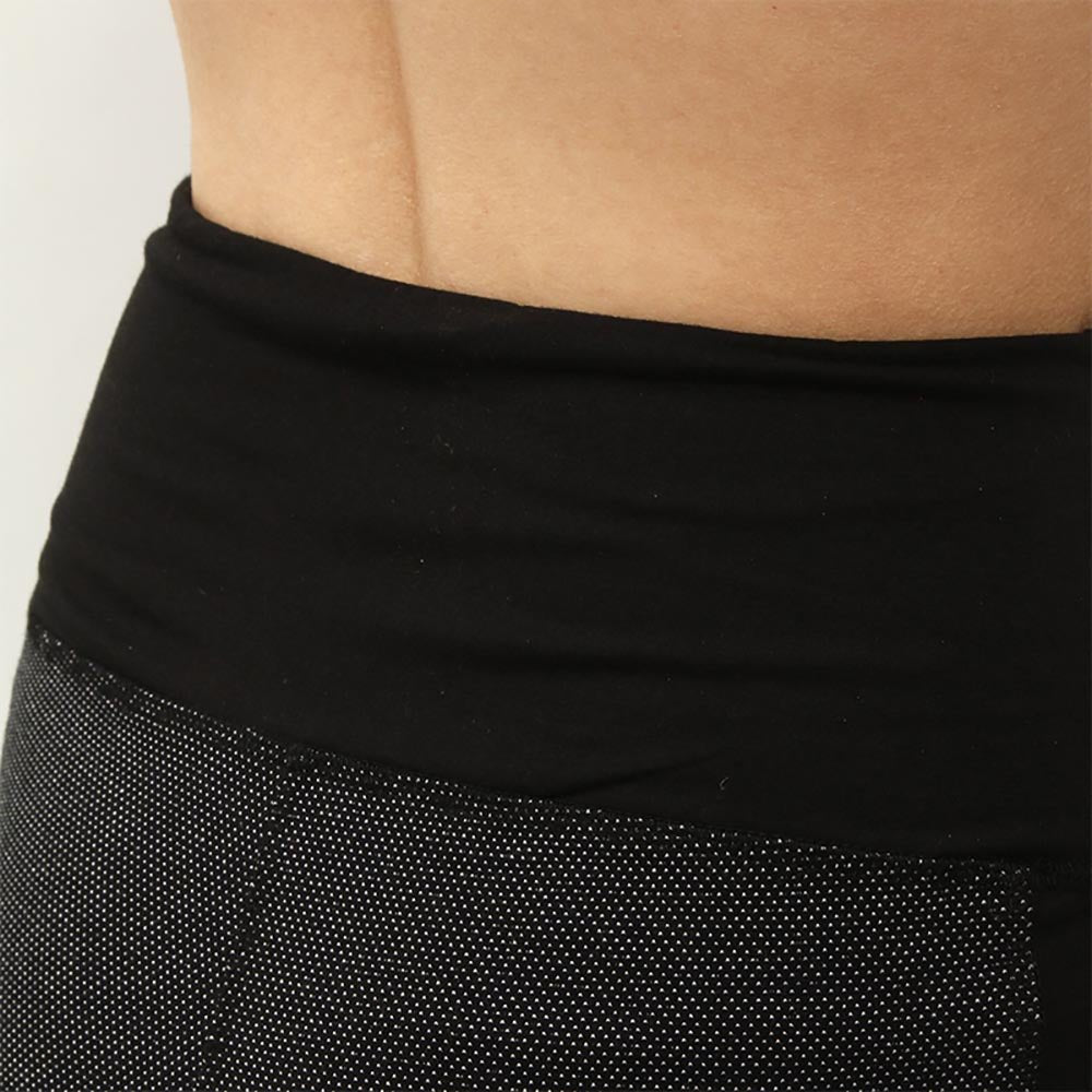 Taille XS/S - 36/38 - Legging yoga taille haute noir et gris - Coton bion certifié GOTS - Accessoires de yoga, vêtements et tapis de yoga au naturel