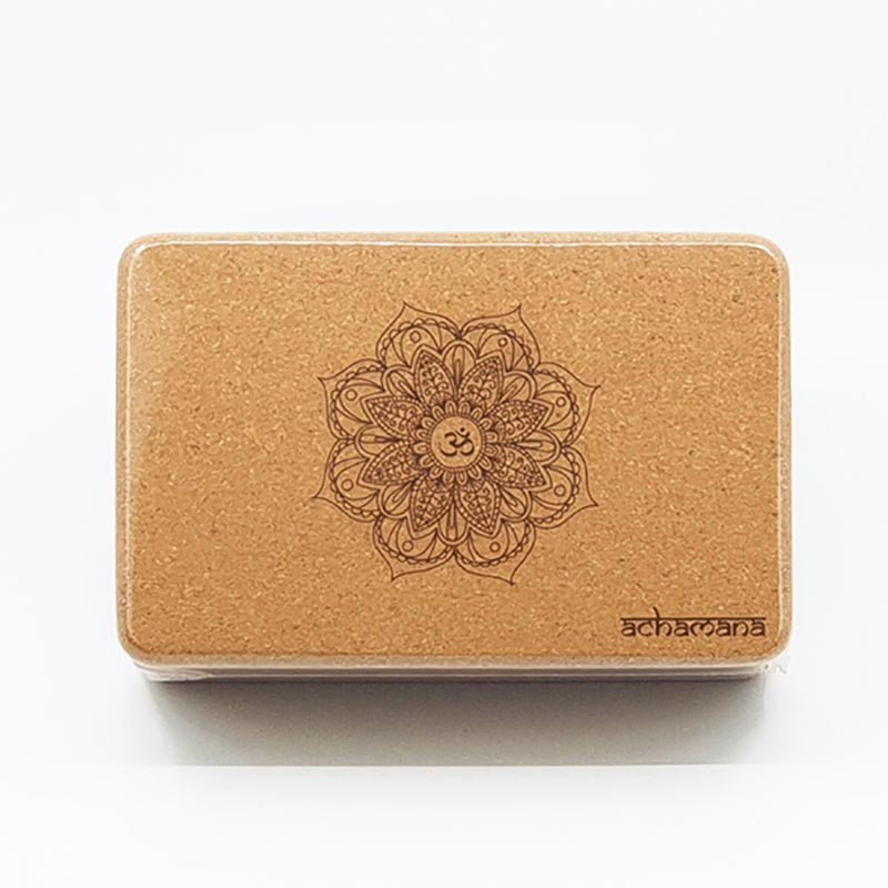 - Pack yoga liège (débutant & yogi) - 1 tapis yoga liège, 1 brique et 1 bloc liège, 1 sangle XL - Accessoires de yoga, vêtements et tapis de yoga au naturel