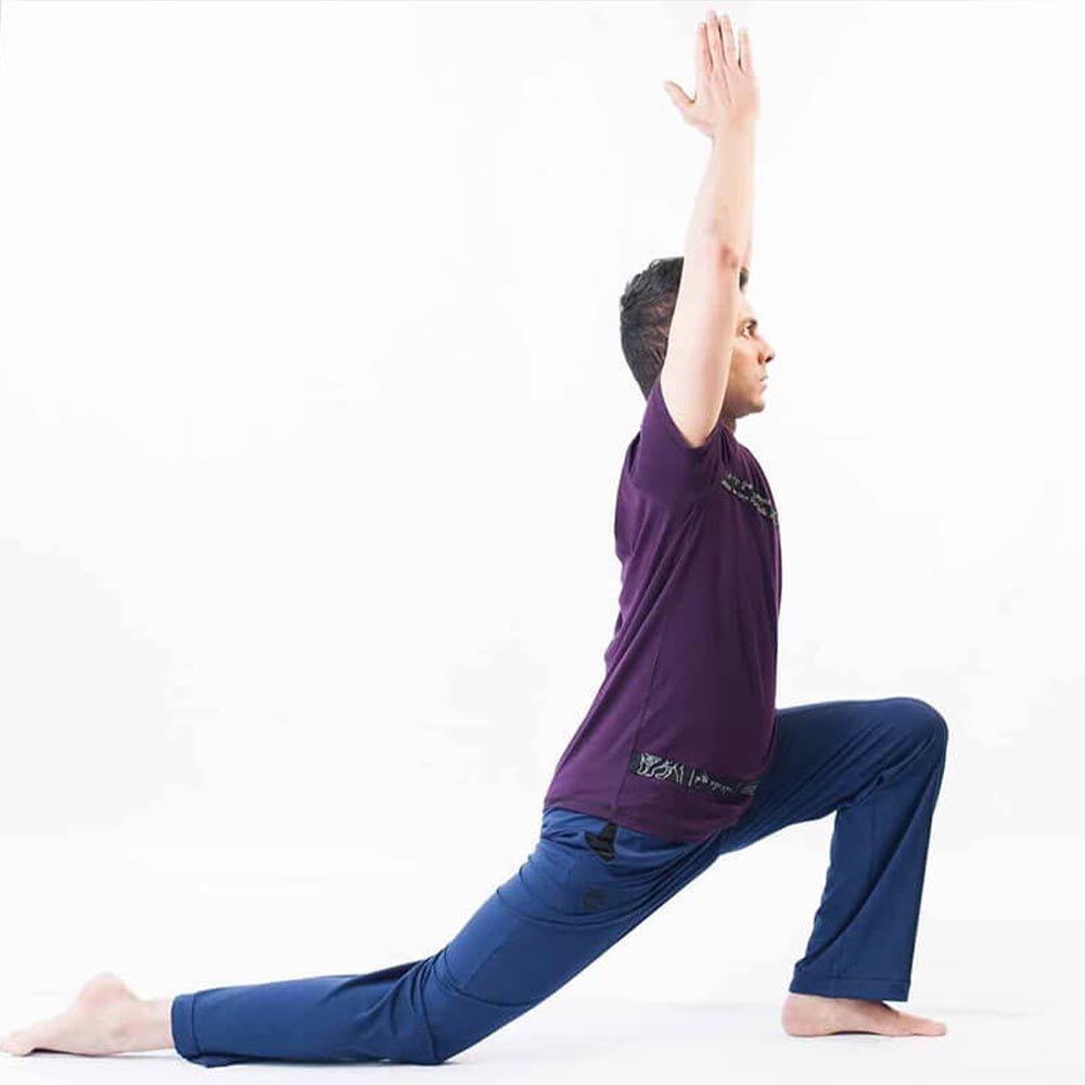 S/M - Pantalon yoga homme ajustable éco-cool en coton bio certifié GOTS - Accessoires de yoga, vêtements et tapis de yoga au naturel