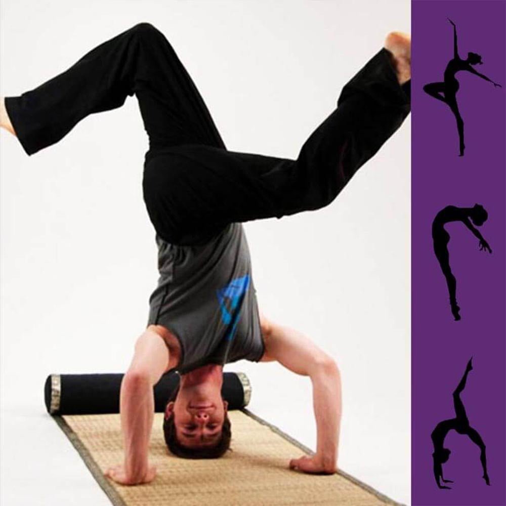 S/M - Pantalon yoga homme ample et ultra doux - Confort yogi noir - Accessoires de yoga, vêtements et tapis de yoga au naturel
