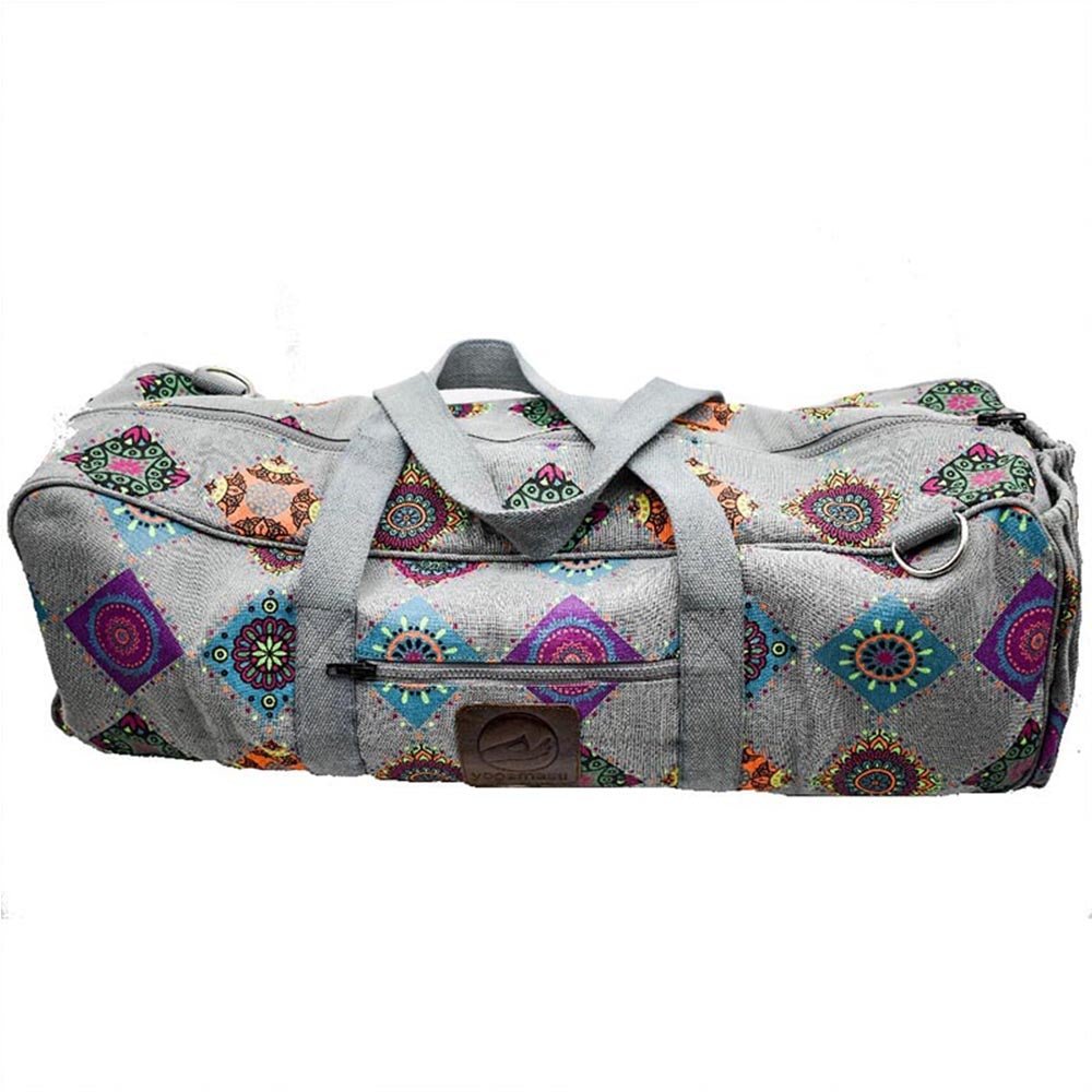 - Sac de sport, yoga, Pilates et fitness extra large Mandalas imprimés - Accessoires de yoga, vêtements et tapis de yoga au naturel
