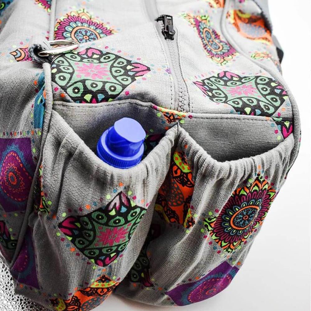 - Sac de sport, yoga, Pilates et fitness extra large Mandalas imprimés - Accessoires de yoga, vêtements et tapis de yoga au naturel