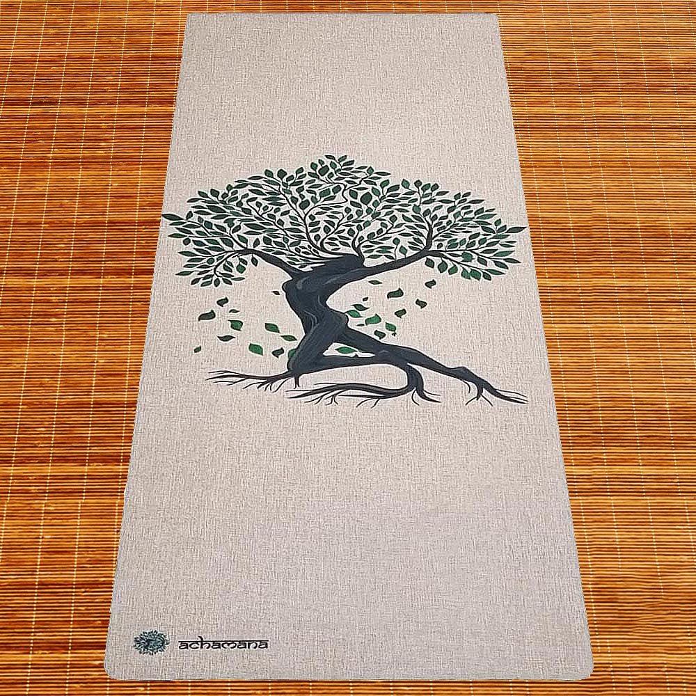 - Tapis de yoga caoutchouc & chanvre 4,5mmx61cmx1,83m Abre de vie + Sac yoga - Accessoires de yoga, vêtements et tapis de yoga au naturel