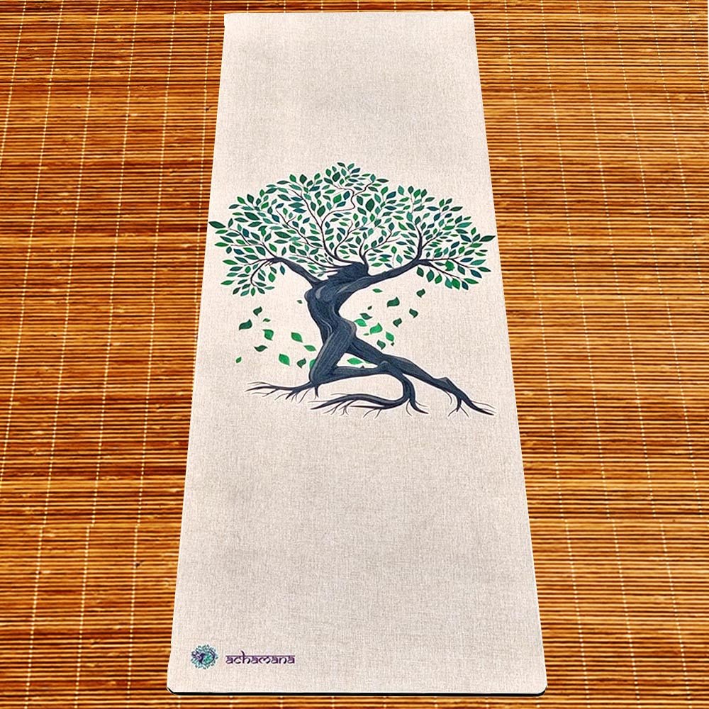 - Tapis de yoga caoutchouc & chanvre 4,5mmx61cmx1,83m Abre de vie + Sac yoga - Accessoires de yoga, vêtements et tapis de yoga au naturel