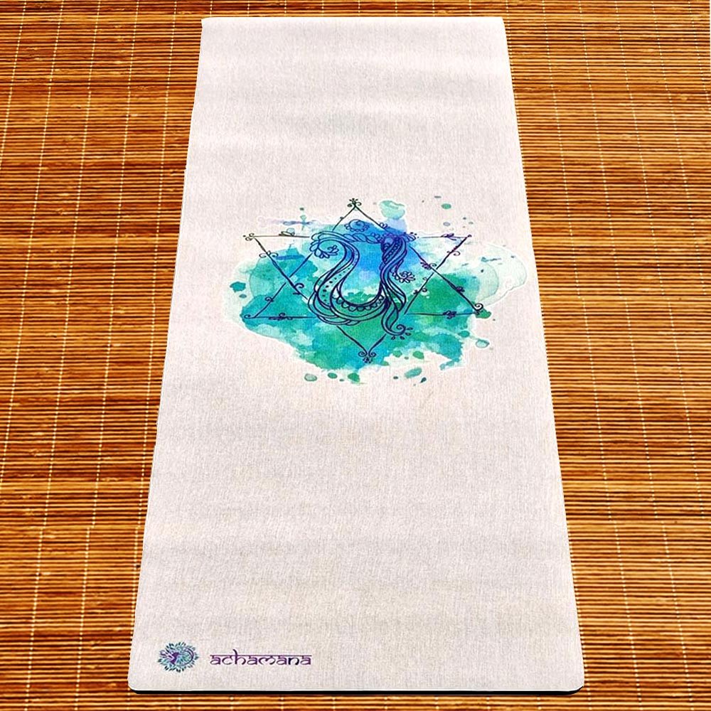 - Tapis de yoga caoutchouc & chanvre 4,5mmx61cmx1,83m chakra coeur + Sac yoga - Accessoires de yoga, vêtements et tapis de yoga au naturel