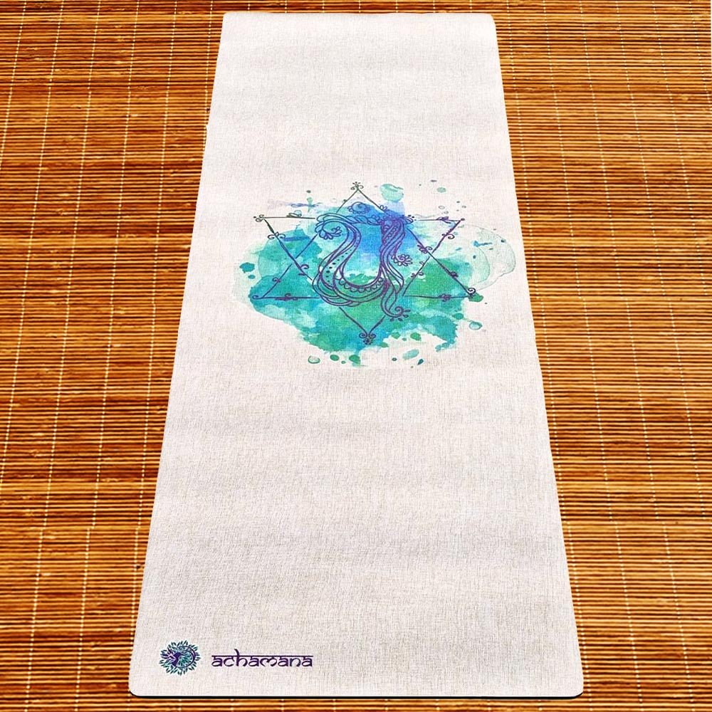 - Tapis de yoga caoutchouc & chanvre 4,5mmx61cmx1,83m chakra coeur + Sac yoga - Accessoires de yoga, vêtements et tapis de yoga au naturel