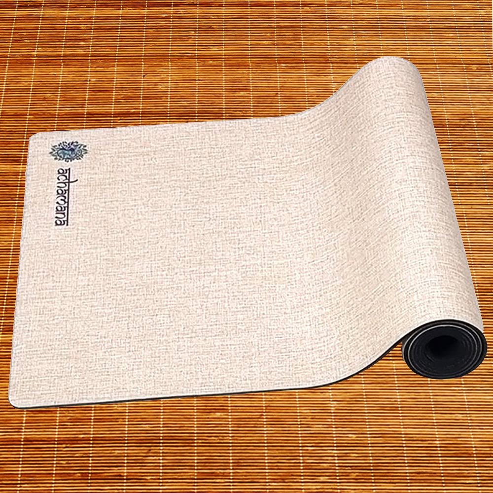 - Tapis de yoga caoutchouc & chanvre 4,5mmx61cmx1,83m chakra coeur + Sac yoga - Accessoires de yoga, vêtements et tapis de yoga au naturel