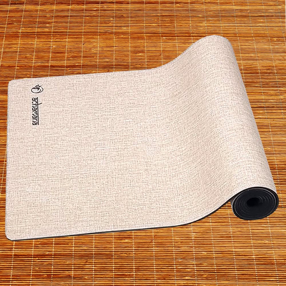 - Tapis de yoga caoutchouc & chanvre 4,5mmx61cmx1,83m Mandala + Sac transport - Accessoires de yoga, vêtements et tapis de yoga au naturel