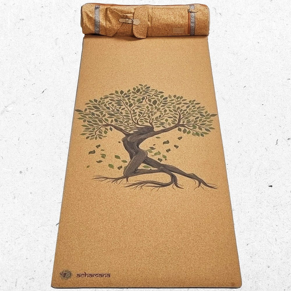 - Tapis de yoga caoutchouc & liège 5mmx68cmx1,83m 7 Chakras Or - Accessoires de yoga, vêtements et tapis de yoga au naturel