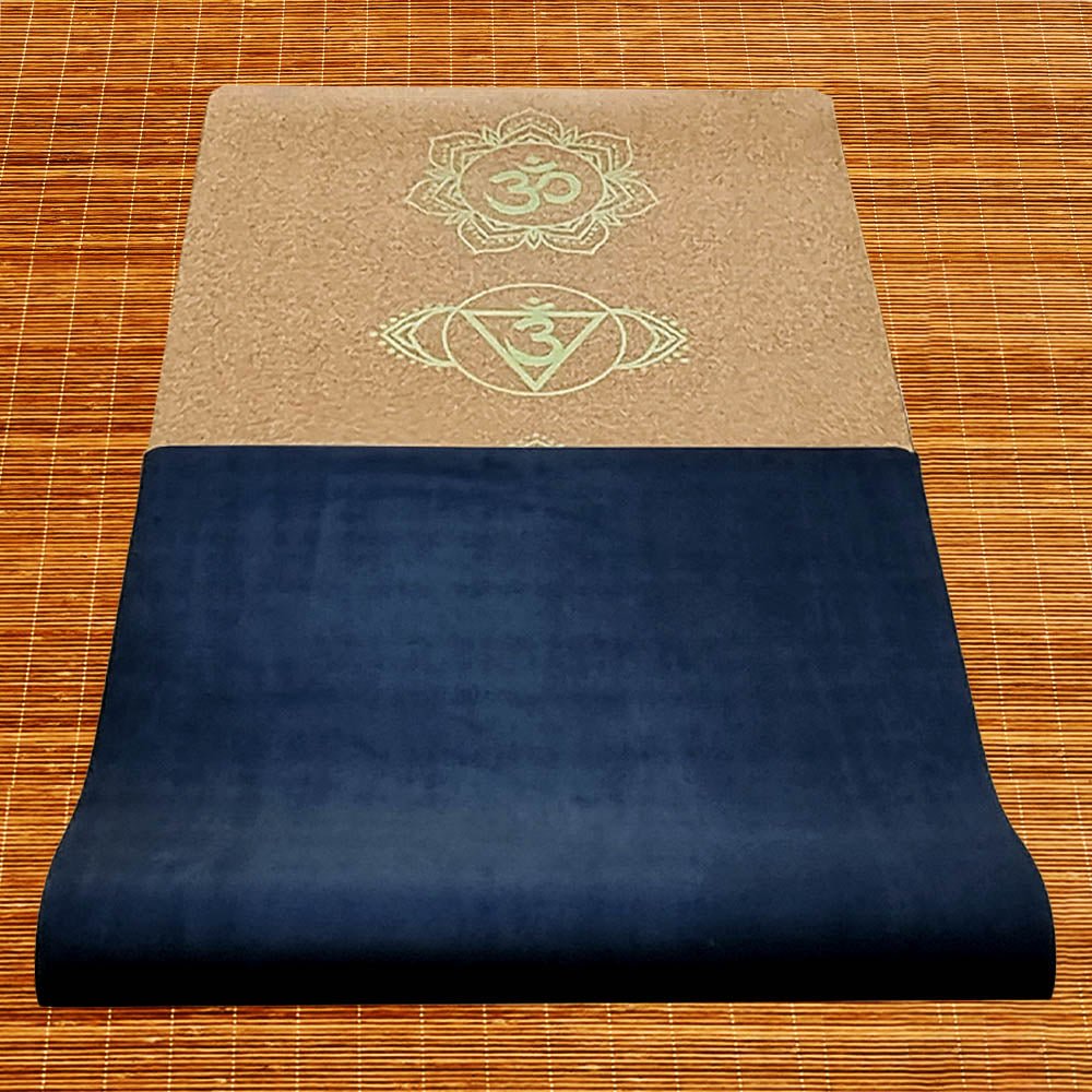 - Tapis de yoga caoutchouc & liège 5mmx68cmx1,83m 7 Chakras Or - Accessoires de yoga, vêtements et tapis de yoga au naturel