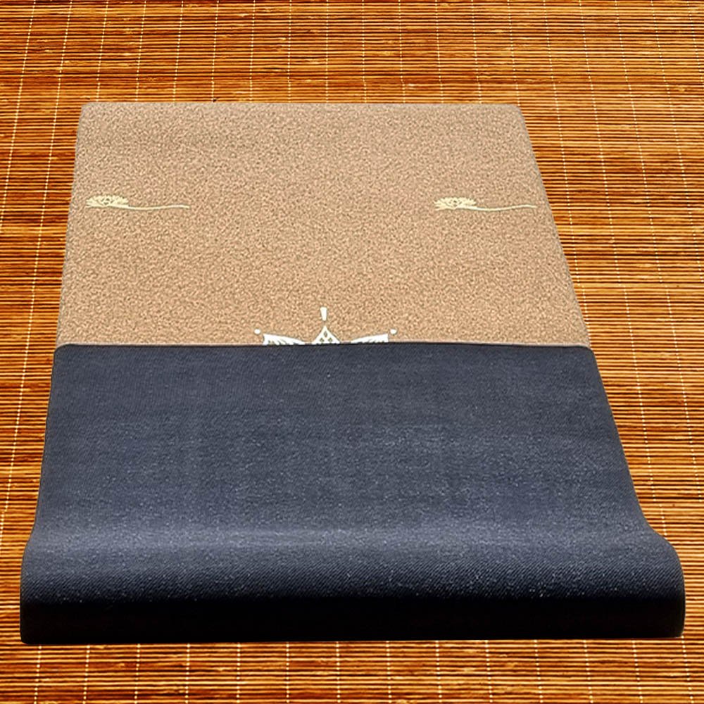 - Tapis de yoga caoutchouc & liège 5mmx68cmx1,83m Fleur de lotus Or - Accessoires de yoga, vêtements et tapis de yoga au naturel