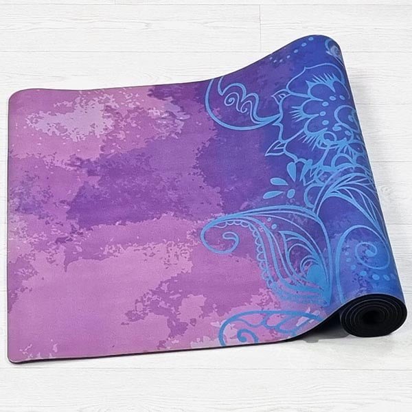 - Tapis de yoga caoutchouc & microfibre 5mmx68cmx1,83m - Eléphant + Sac yoga - Accessoires de yoga, vêtements et tapis de yoga au naturel