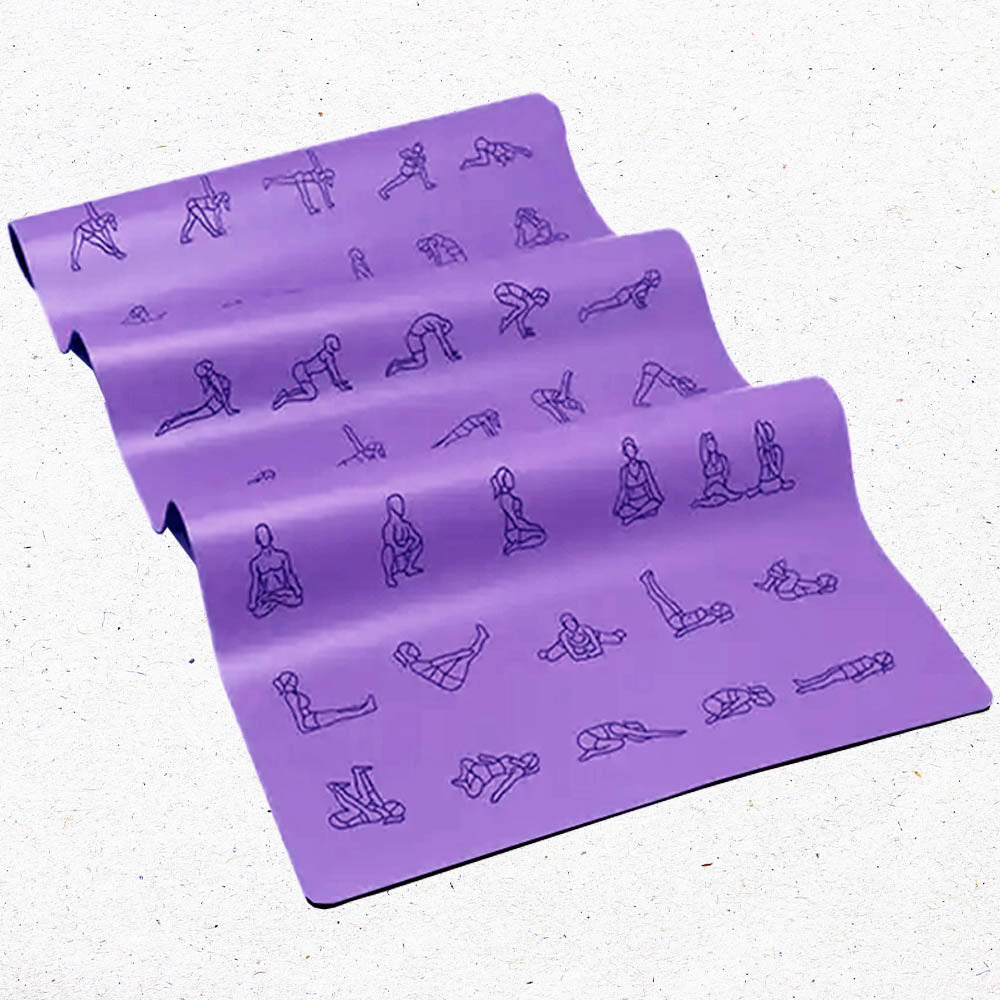 - Tapis de yoga Caoutchouc & PU 5mm - Asanas - Grip mains sèches & humides - Accessoires de yoga, vêtements et tapis de yoga au naturel