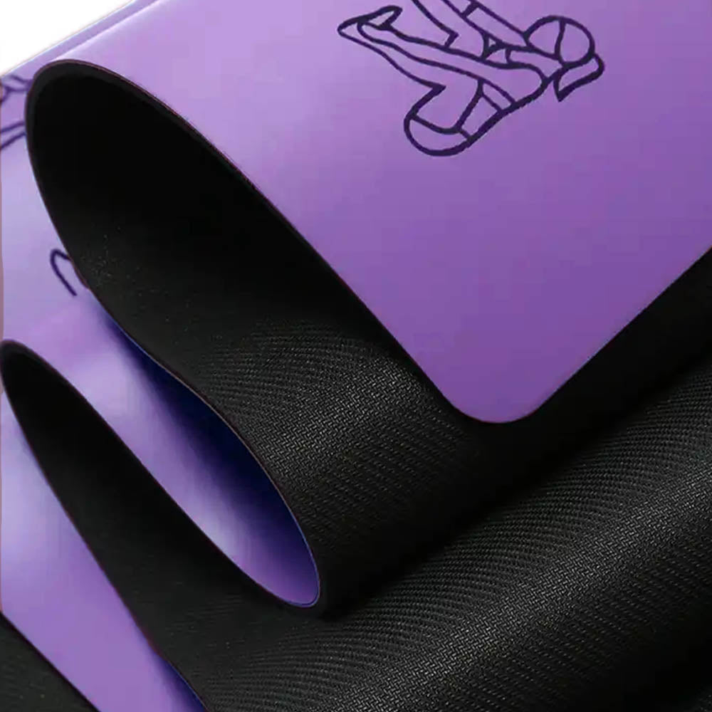 - Tapis de yoga Caoutchouc & PU 5mm - Asanas - Grip mains sèches & humides - Accessoires de yoga, vêtements et tapis de yoga au naturel