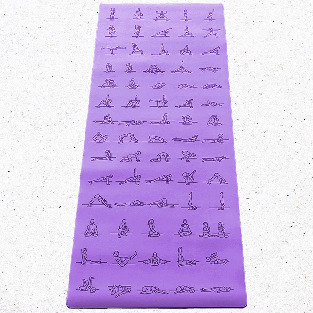 - Tapis de yoga Caoutchouc & PU 5mm - Asanas - Grip mains sèches & humides - Accessoires de yoga, vêtements et tapis de yoga au naturel