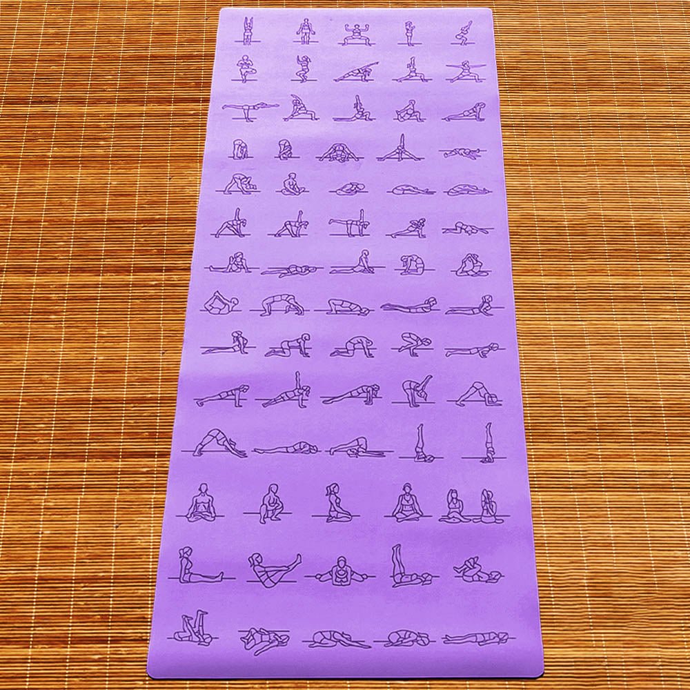 - Tapis de yoga Caoutchouc & PU 5mm - Asanas - Grip mains sèches & humides - Accessoires de yoga, vêtements et tapis de yoga au naturel