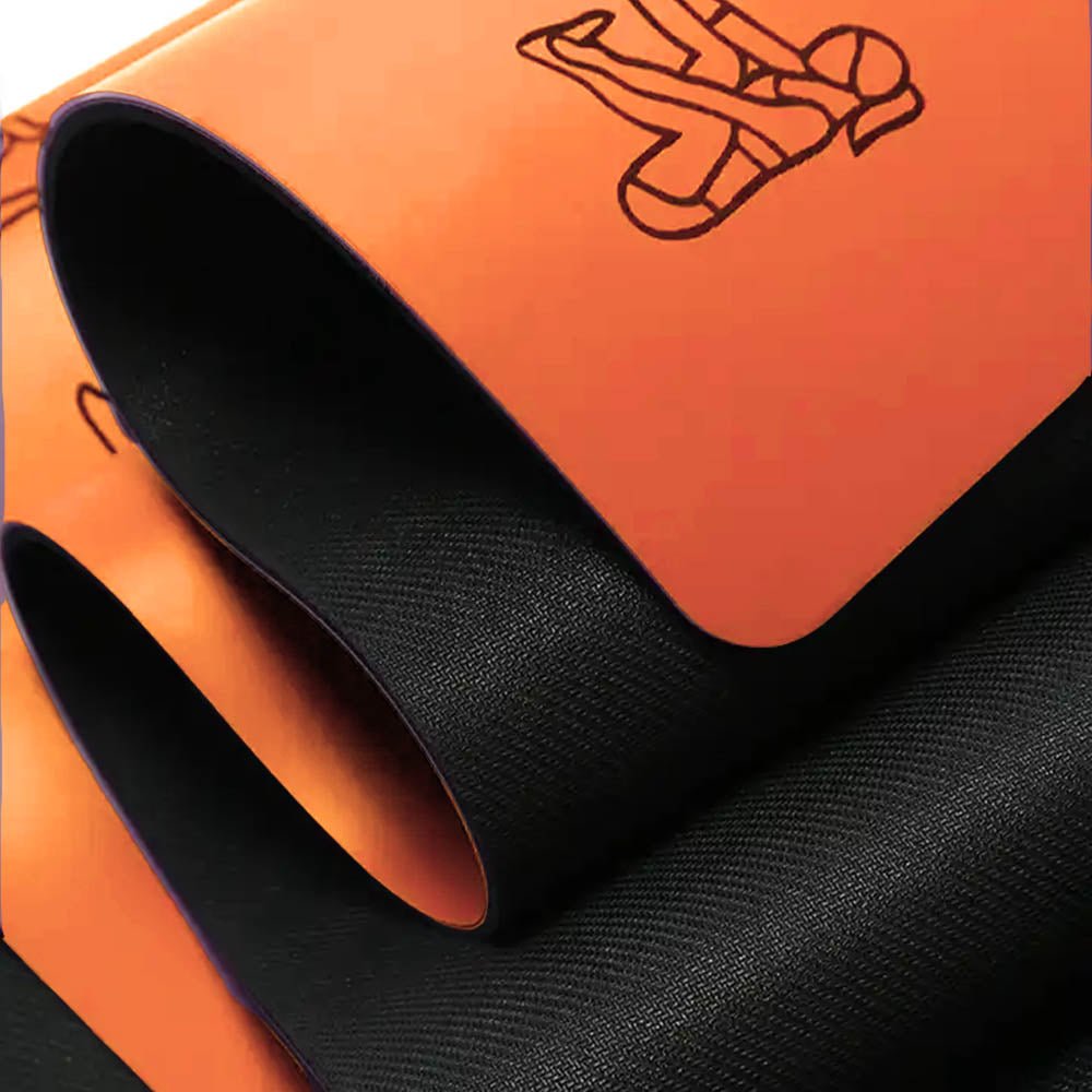 - Tapis de yoga Caoutchouc & PU 5mm - Postures - Grip mains sèches & humides - Accessoires de yoga, vêtements et tapis de yoga au naturel