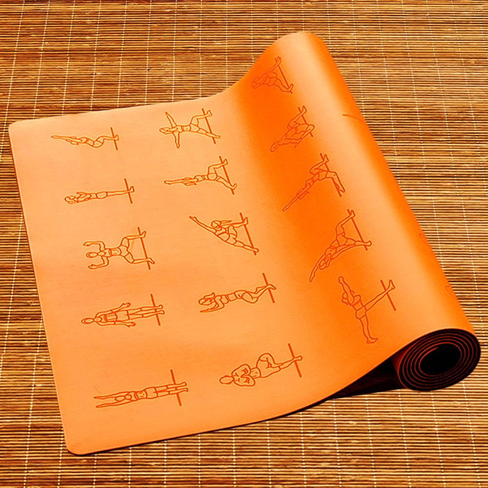 - Tapis de yoga Caoutchouc & PU 5mm - Postures - Grip mains sèches & humides - Accessoires de yoga, vêtements et tapis de yoga au naturel