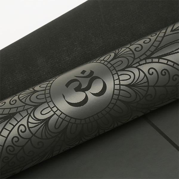 - Tapis de yoga Caoutchouc-Similicuir 5mm - Mandala - Grip mains sèches & humides - Accessoires de yoga, vêtements et tapis de yoga au naturel