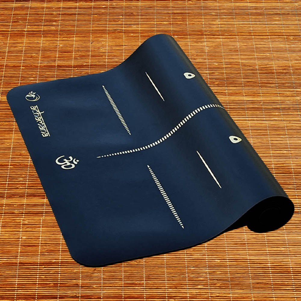 - Tapis de yoga Caoutchouc-Similicuir 5mm Mandala Or - Grip mains sèches & humides - Accessoires de yoga, vêtements et tapis de yoga au naturel