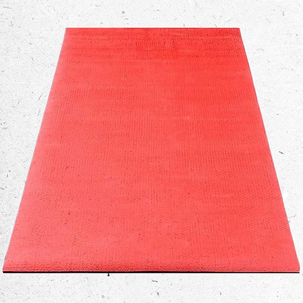 - Tapis de yoga gomme naturelle & fibres de jute - Fabrication artisanale - 4 mm Corail - Accessoires de yoga, vêtements et tapis de yoga au naturel