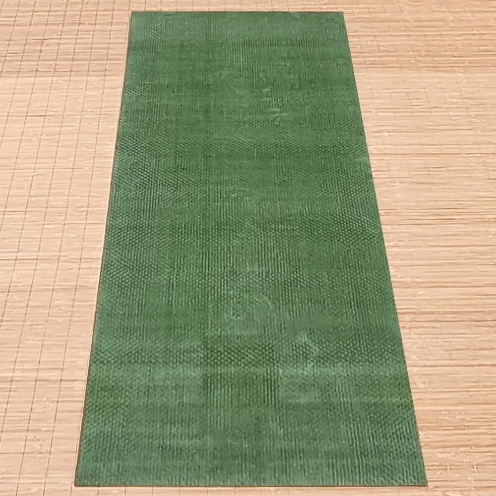 - Tapis de yoga gomme naturelle & fibres de jute - Fabrication artisanale - 4 mm Vert - Accessoires de yoga, vêtements et tapis de yoga au naturel