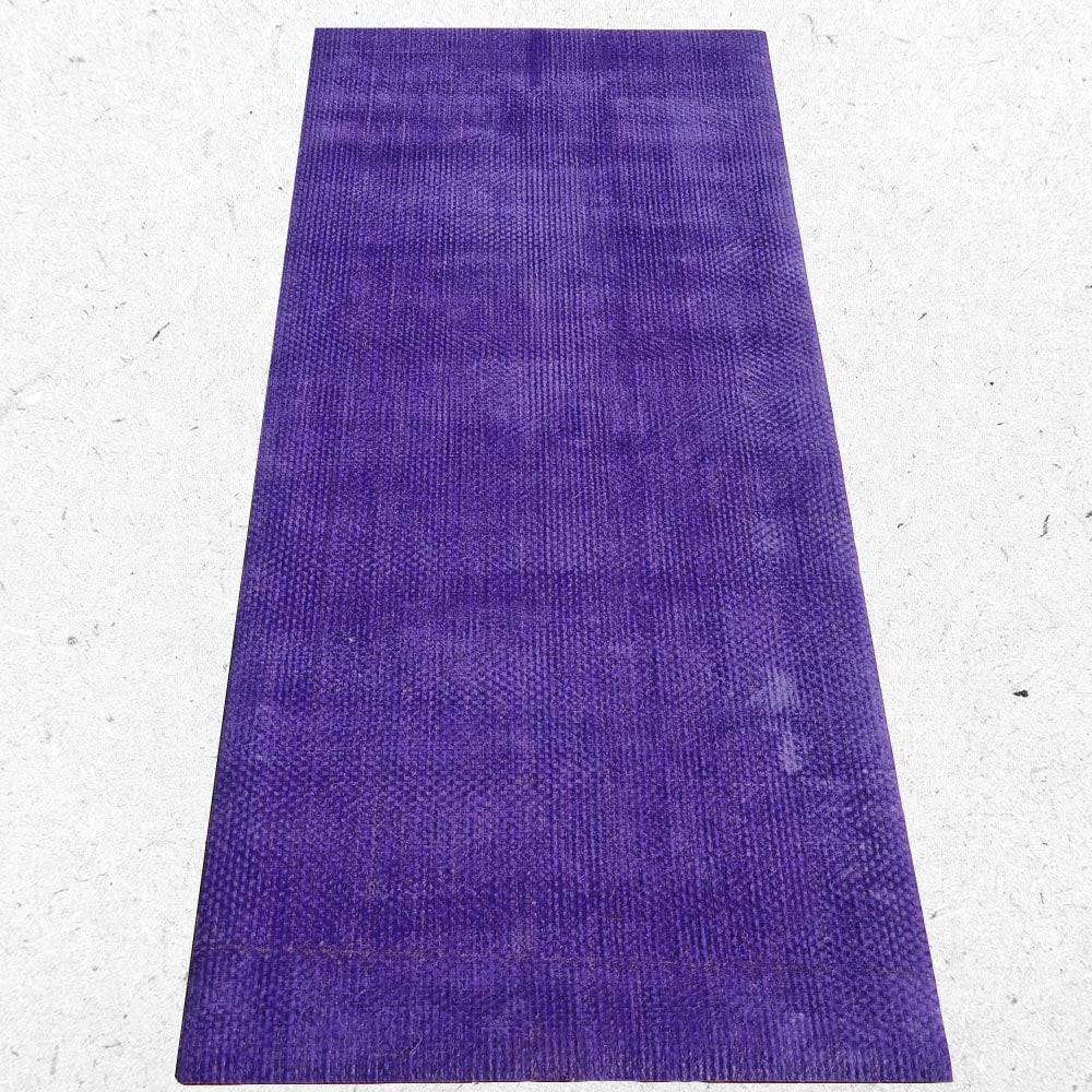 - Tapis de yoga gomme naturelle & fibres de jute - Fabrication artisanale - 4 mm violet - Accessoires de yoga, vêtements et tapis de yoga au naturel