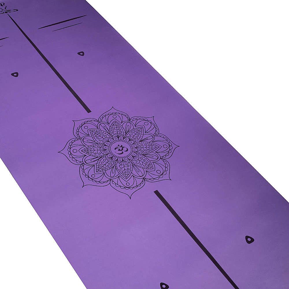 - Tapis de yoga gomme-Similicuir 5mm - Mandala - Grip mains sèches & humides - Accessoires de yoga, vêtements et tapis de yoga au naturel