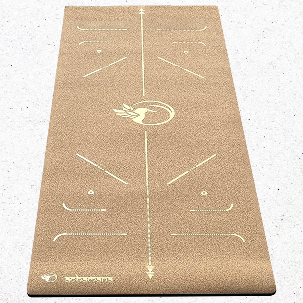 - Tapis de yoga liège, 3 plis 6mmx68cmx1,83m Bodylines-Colibri Or - Accessoires de yoga, vêtements et tapis de yoga au naturel