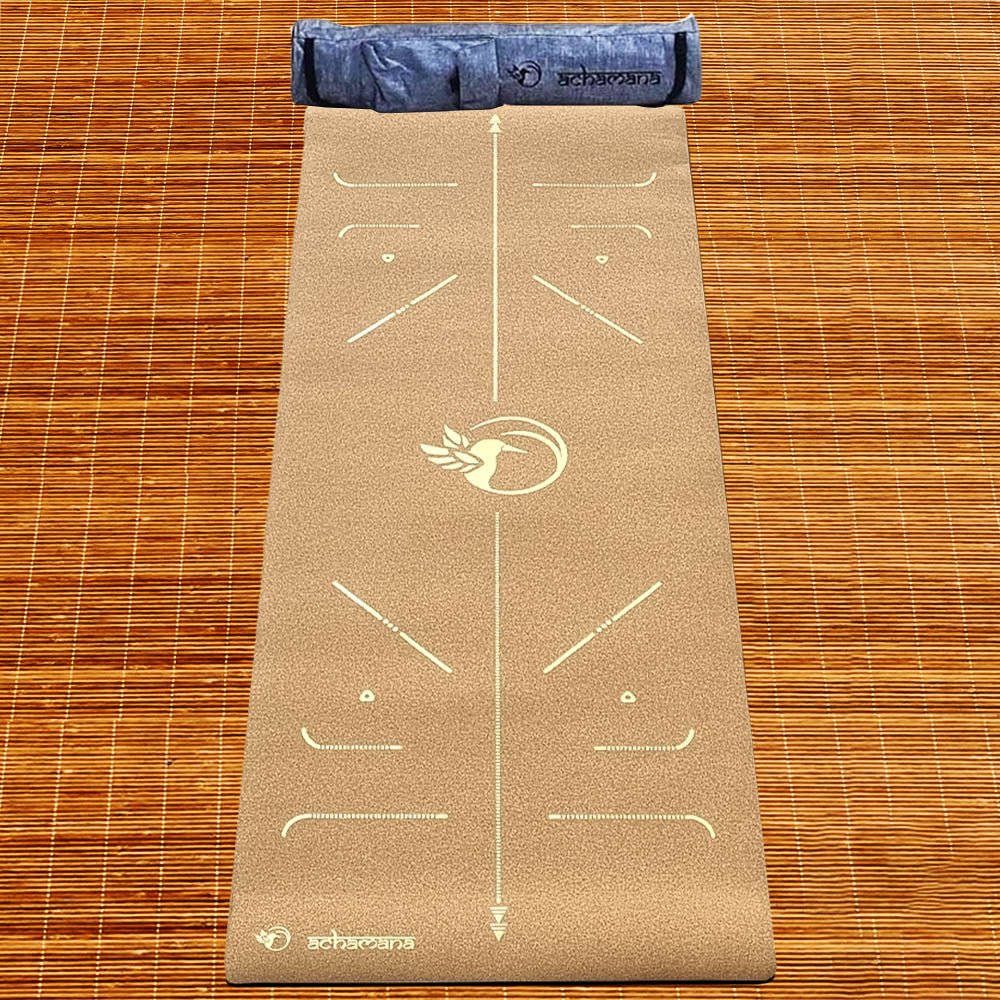 - Tapis de yoga liège, 3 plis 6mmx68cmx1,83m Bodylines-Colibri Or - Accessoires de yoga, vêtements et tapis de yoga au naturel