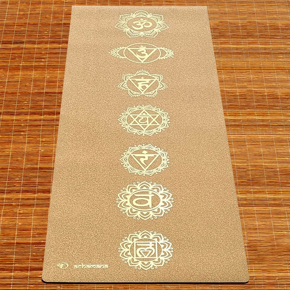 - Tapis de yoga liège, 3 plis 6mmx68cmx1,83m Sept chakras Or - Accessoires de yoga, vêtements et tapis de yoga au naturel