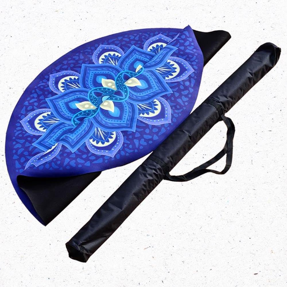 - Tapis de yoga, méditation Caoutchouc & microfibre - mandala Spirit + Sac de yoga - Accessoires de yoga, vêtements et tapis de yoga au naturel