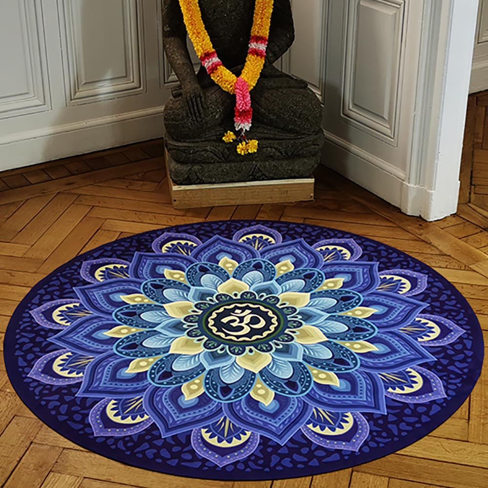 - Tapis de yoga, méditation Caoutchouc & microfibre - mandala Spirit + Sac de yoga - Accessoires de yoga, vêtements et tapis de yoga au naturel