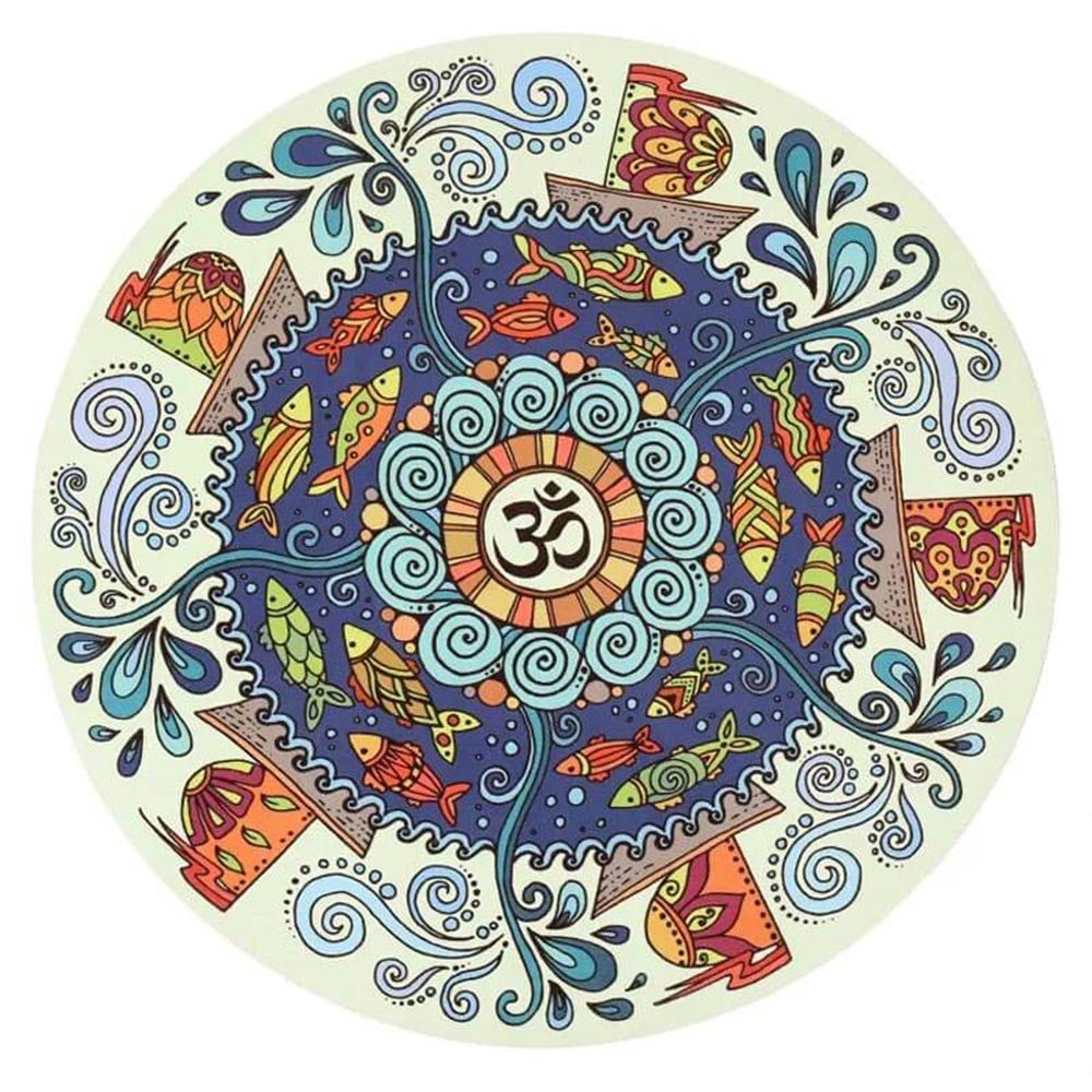 - Tapis de yoga, méditation Caoutchouc & microfibre - Om Spirit + Sac de yoga - Accessoires de yoga, vêtements et tapis de yoga au naturel