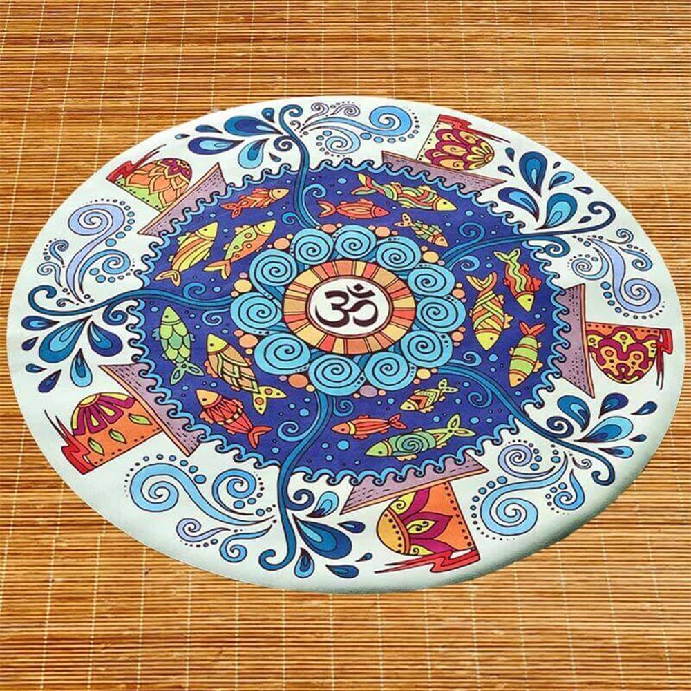 - Tapis de yoga, méditation Caoutchouc & microfibre - Om Spirit + Sac de yoga - Accessoires de yoga, vêtements et tapis de yoga au naturel