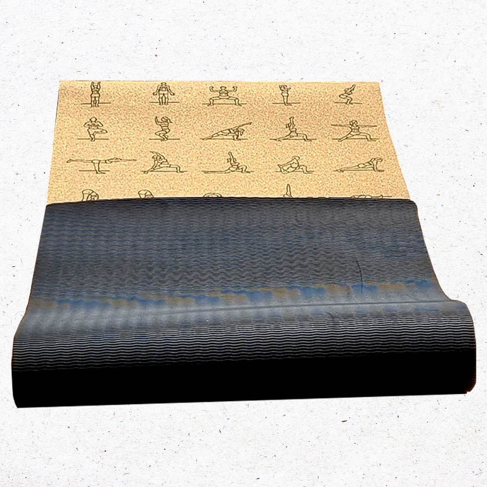 - Tapis de yoga & Pilates liège 3 plis, 6mmx68cmx1,83m Asanas débutant - Accessoires de yoga, vêtements et tapis de yoga au naturel