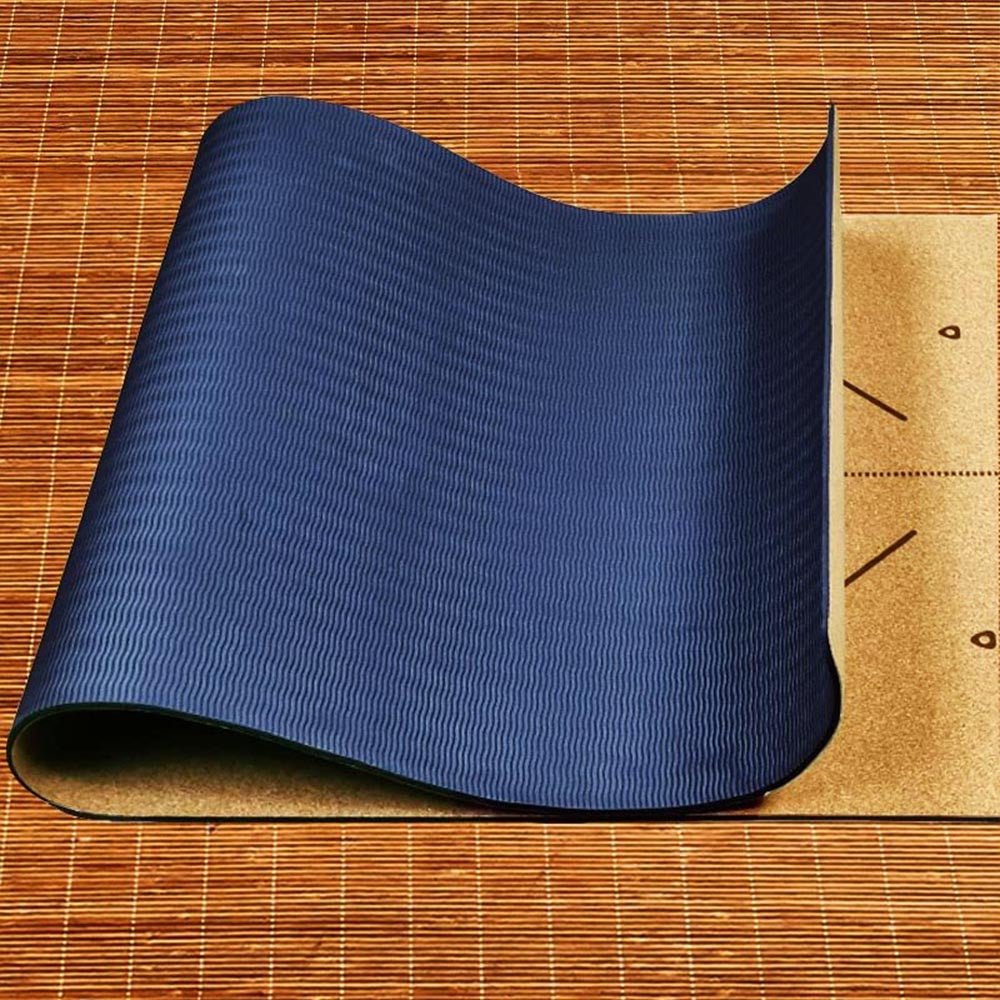 - Tapis de yoga & Pilates liège 3 plis, 6mmx68cmx1,83m yoga débutant - Accessoires de yoga, vêtements et tapis de yoga au naturel