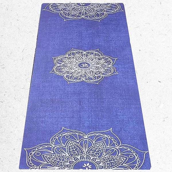 - Tapis de yoga voyage fin, léger, pliable - mandala + Sangle transport - Accessoires de yoga, vêtements et tapis de yoga au naturel