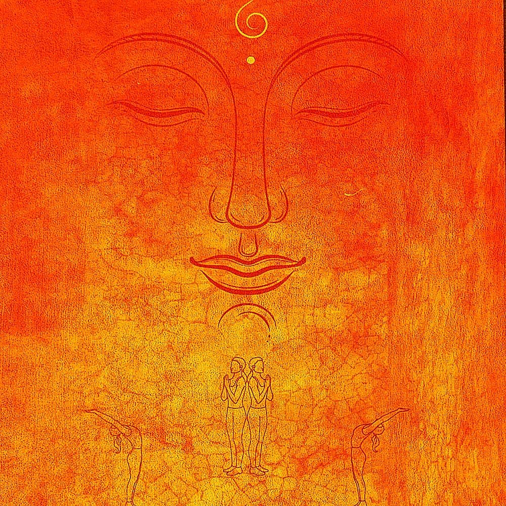 - Tapis de yoga voyage fin, léger, pliable - Salutations au soleil + Sangle - Accessoires de yoga, vêtements et tapis de yoga au naturel