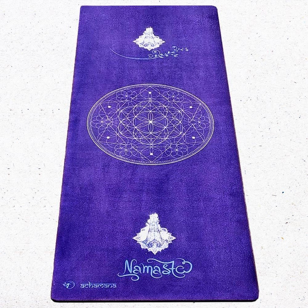 - Tapis yoga écologique hi-tech 3 plis 6mmx68cmx1,83m Namasté indigo + Sac yoga - Accessoires de yoga, vêtements et tapis de yoga au naturel